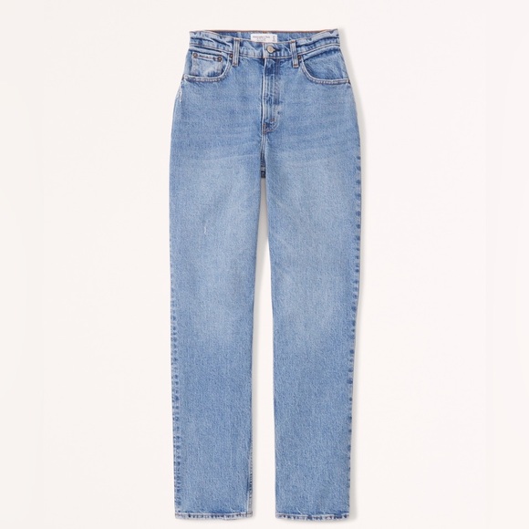 Abercrombie curve love 90s straight ultra high rise jeans (size 29) - Picture 2 of 5